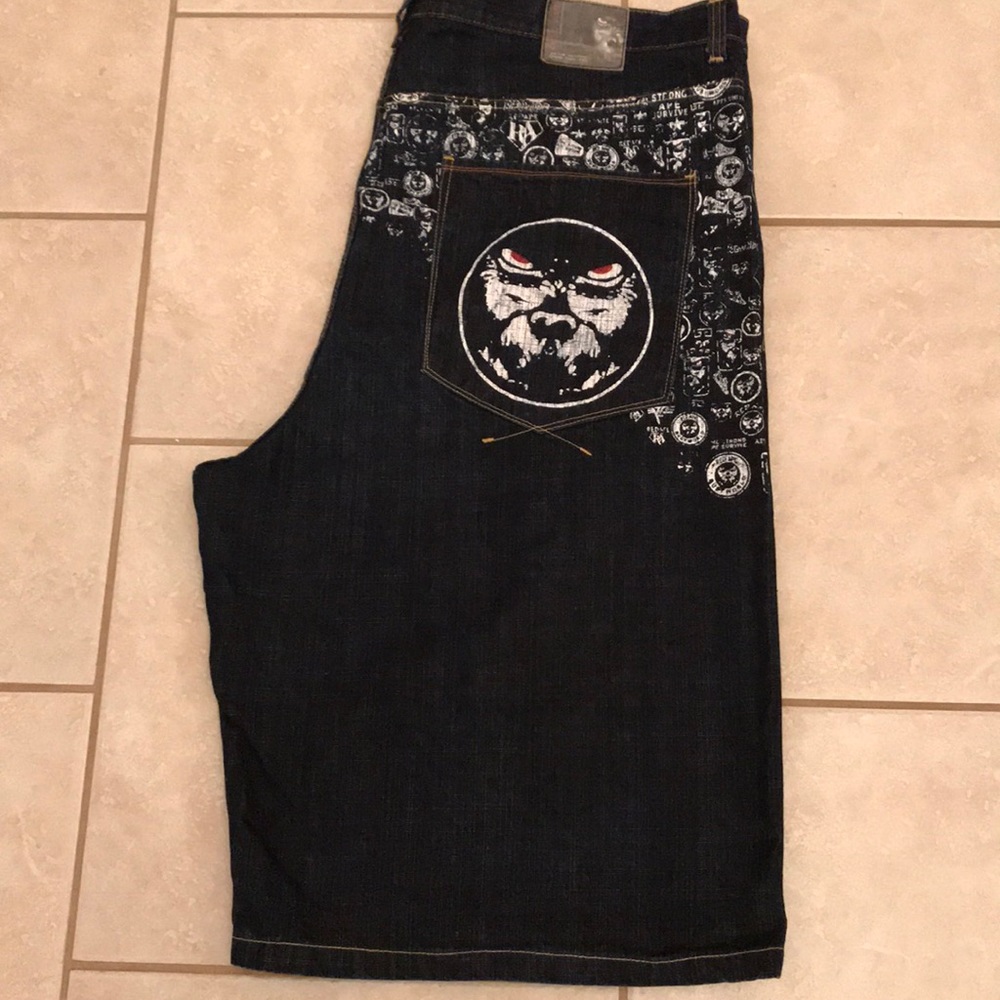 Red Ape denim jeans shorts